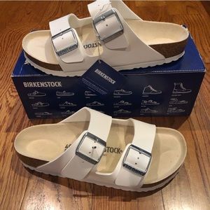 Birkenstock Arizona Birko-Flor White IN BOX